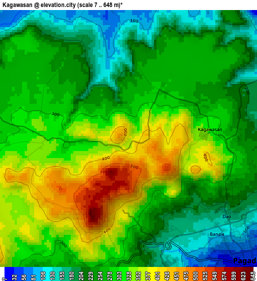 Kagawasan elevation map