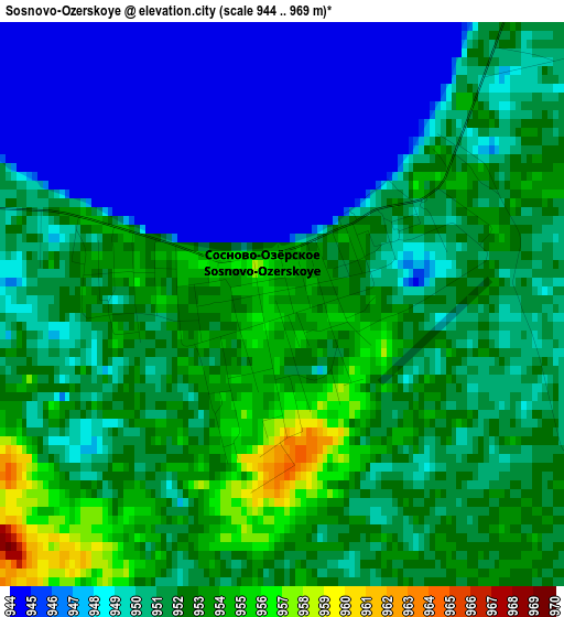 Sosnovo-Ozerskoye elevation map