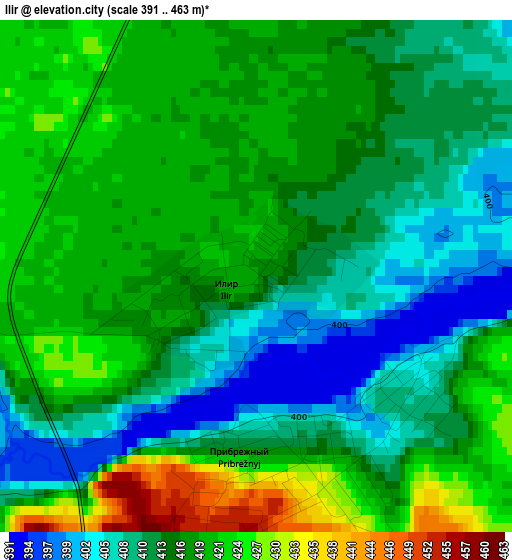 Ilir elevation map