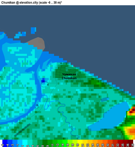 Chumikan elevation map