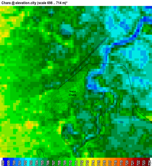 Chara elevation map