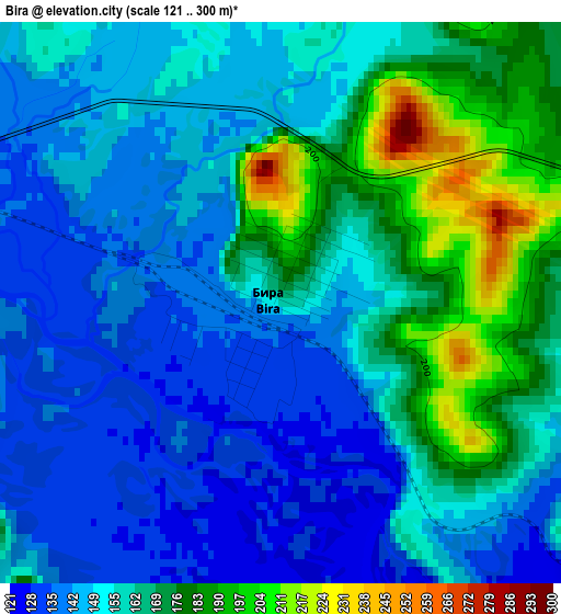 Bira elevation map