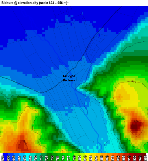 Bichura elevation map