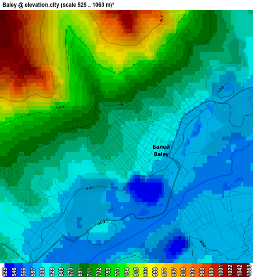 Baley elevation map