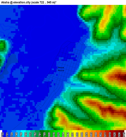 Aksha elevation map