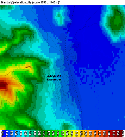 Mandal elevation map