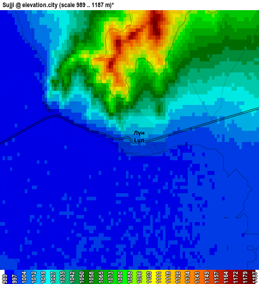 Sujji elevation map