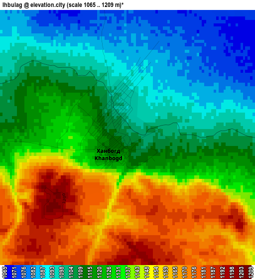 Ihbulag elevation map