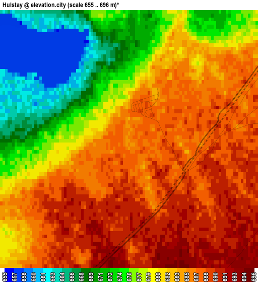 Hulstay elevation map