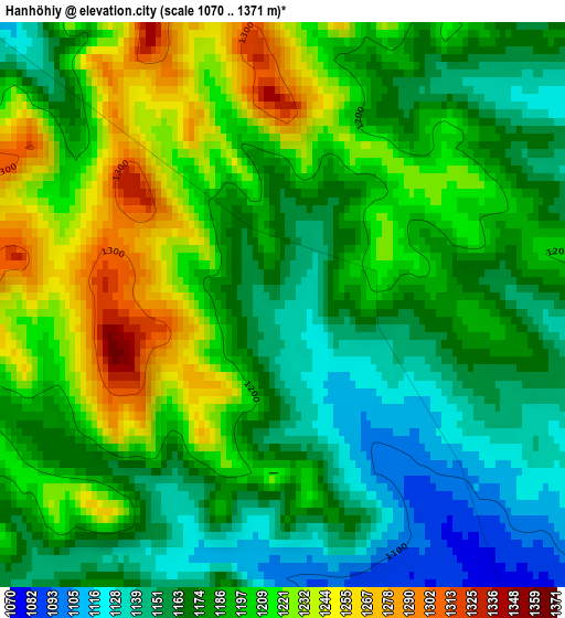 Hanhöhiy elevation map