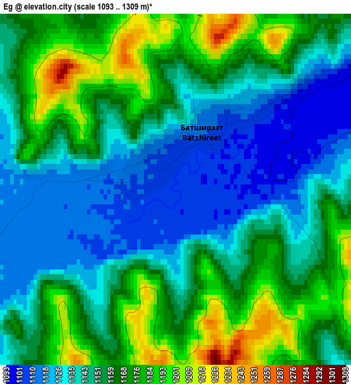 Eg elevation map