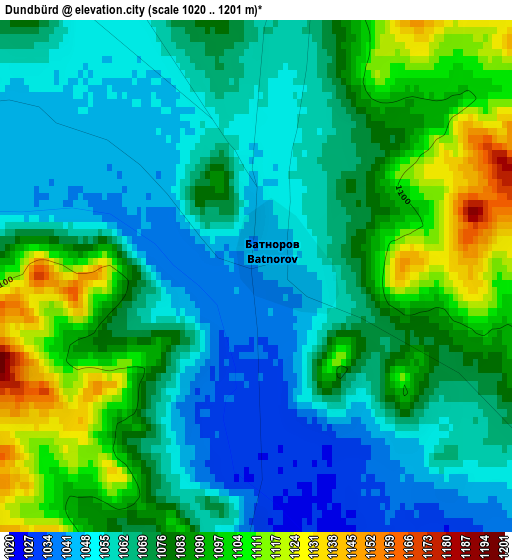 Dundbürd elevation map