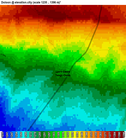 Doloon elevation map