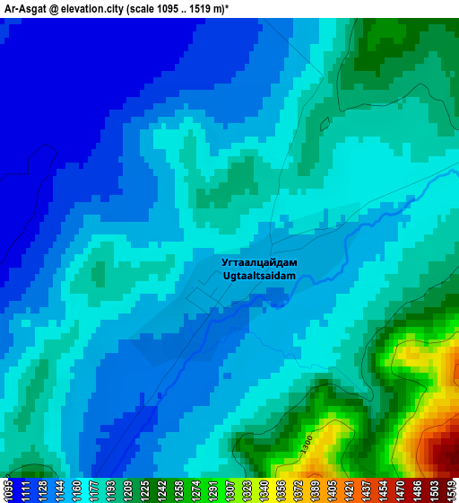 Ar-Asgat elevation map