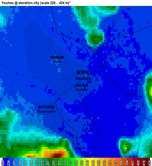 Youhao elevation map