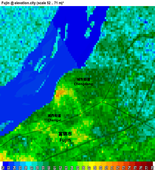 Fujin elevation map