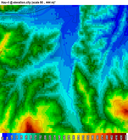 Hau-ri elevation map
