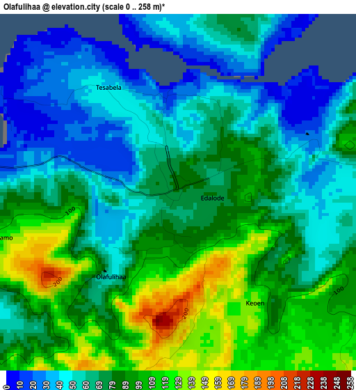 Olafulihaa elevation map