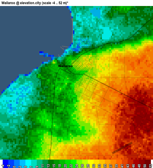 Wallaroo elevation map