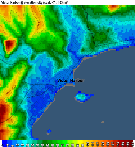 Victor Harbor elevation map