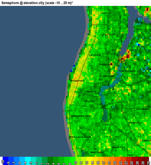 Semaphore elevation map