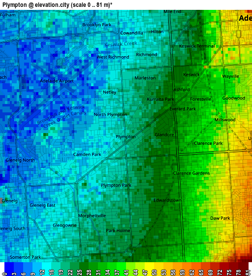 Plympton elevation map