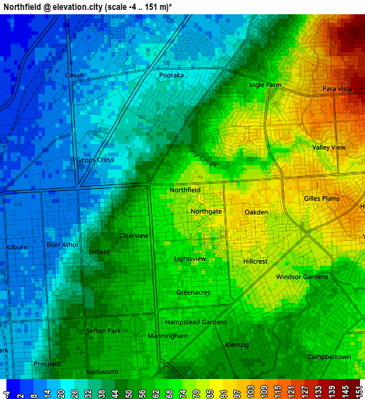 Northfield elevation map