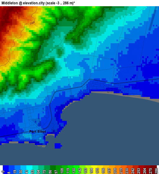 Middleton elevation map