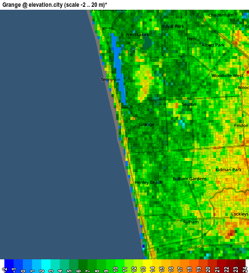 Grange elevation map