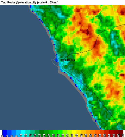 Two Rocks elevation map