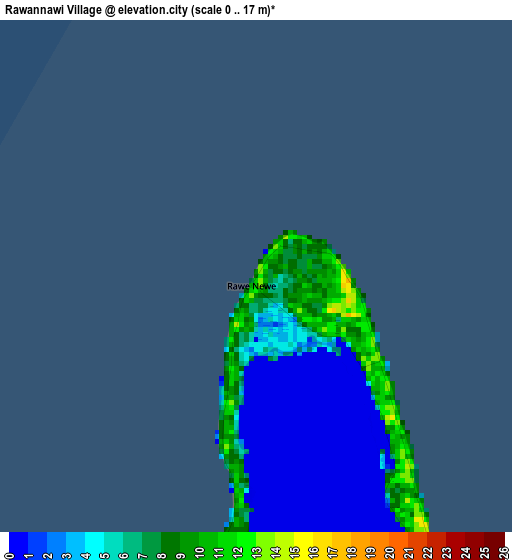 Rawannawi Village elevation map
