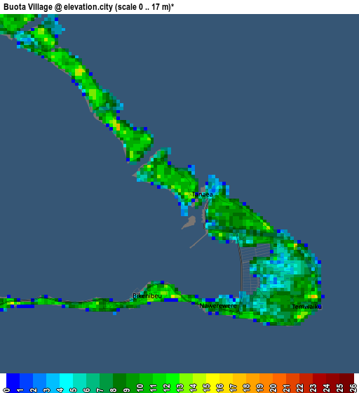 Buota Village elevation map