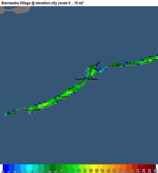 Banraeaba Village elevation map
