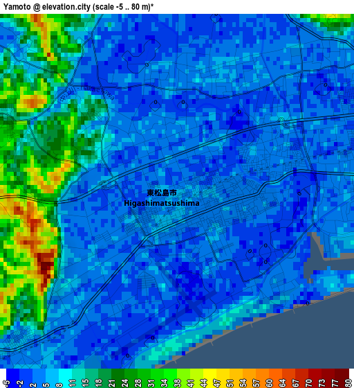 Yamoto elevation map