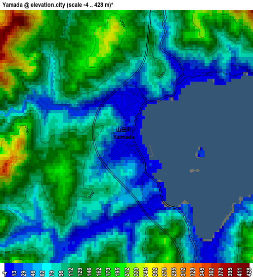 Yamada elevation map