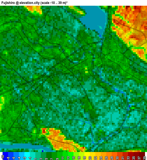 Fujishiro elevation map