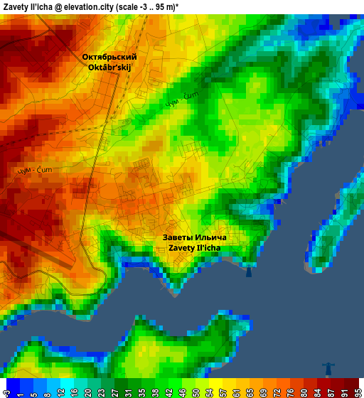 Zavety Il’icha elevation map