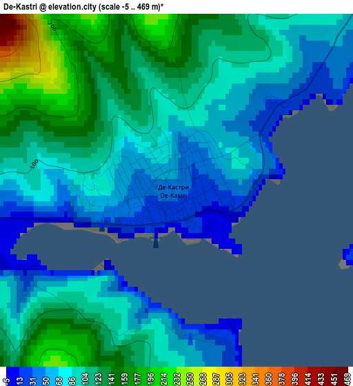 De-Kastri elevation map