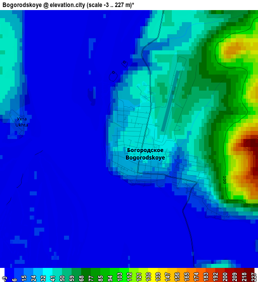 Bogorodskoye elevation map