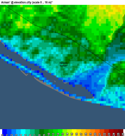 Arman’ elevation map