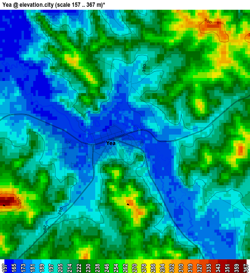 Yea elevation map