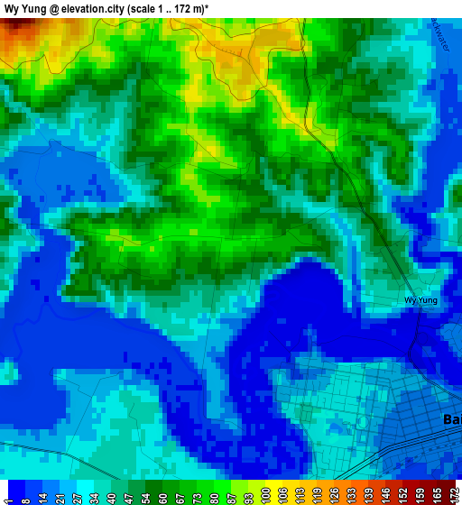 Wy Yung elevation map