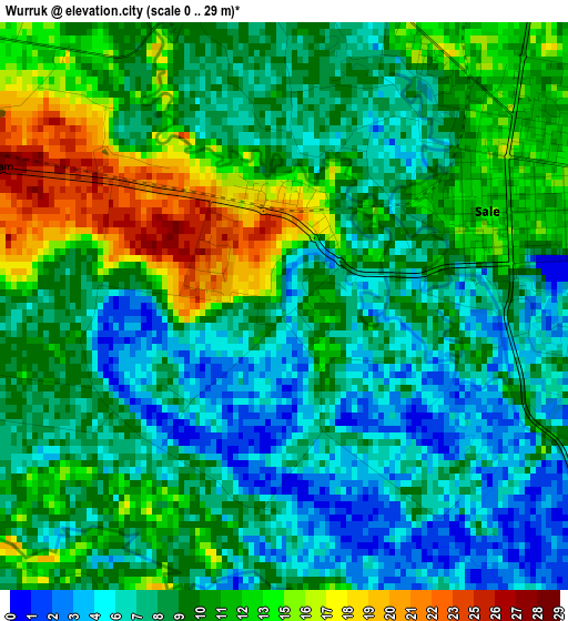 Wurruk elevation map