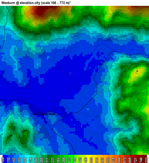 Wesburn elevation map