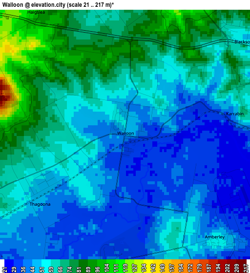 Walloon elevation map