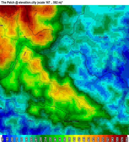 The Patch elevation map