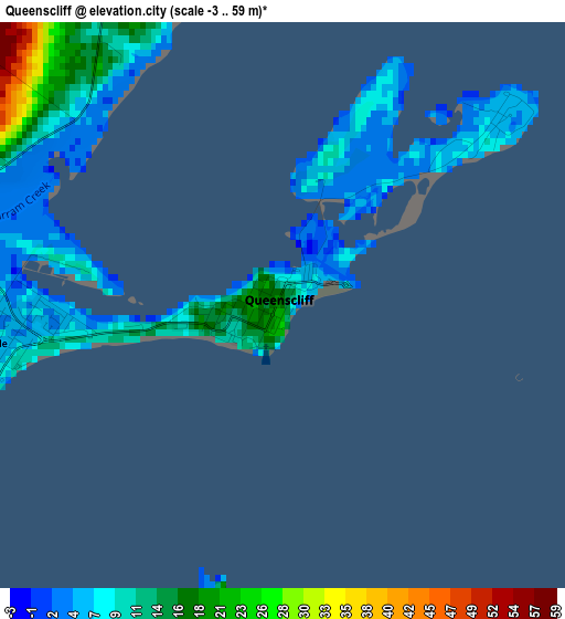 Queenscliff elevation map