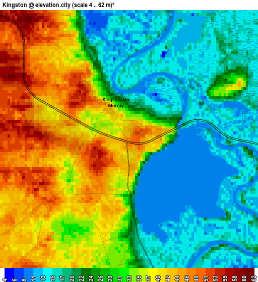 Kingston elevation map