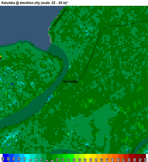 Karumba elevation map