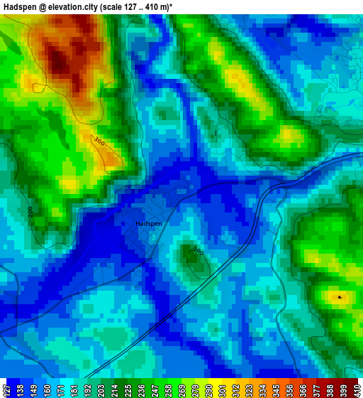 Hadspen elevation map